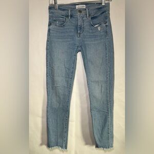 LOFT Light Wash Women's Modern Skinny Cropped Jeans Size 24/00